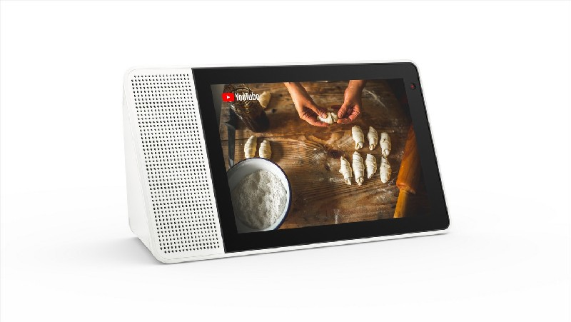 Asistente inteligente - Lenovo Smart Display 8", HD, Snapdragon 624, Videollamada, Cámara 5 MP, Gris