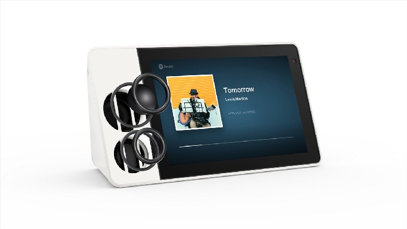 Asistente inteligente - Lenovo Smart Display 8", HD, Snapdragon 624, Videollamada, Cámara 5 MP, Gris