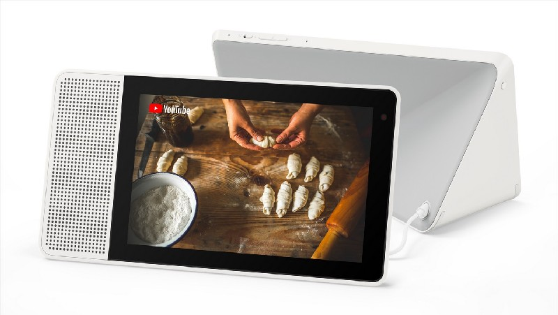 Asistente inteligente - Lenovo Smart Display 8", HD, Snapdragon 624, Videollamada, Cámara 5 MP, Gris