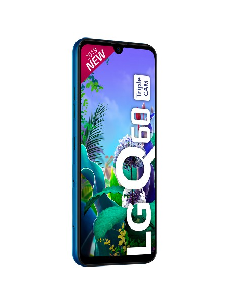 Móvil - LG Q60, Azul, 64 GB, 3 GB RAM, 6.26" HD+, Octa-Core, 3500 mAh, Android