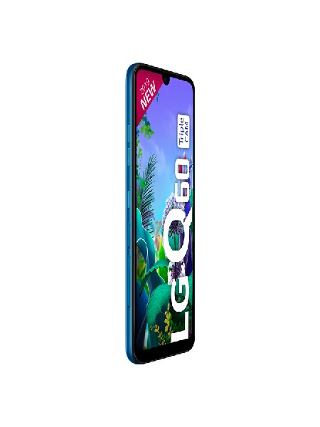 Móvil - LG Q60, Azul, 64 GB, 3 GB RAM, 6.26" HD+, Octa-Core, 3500 mAh, Android