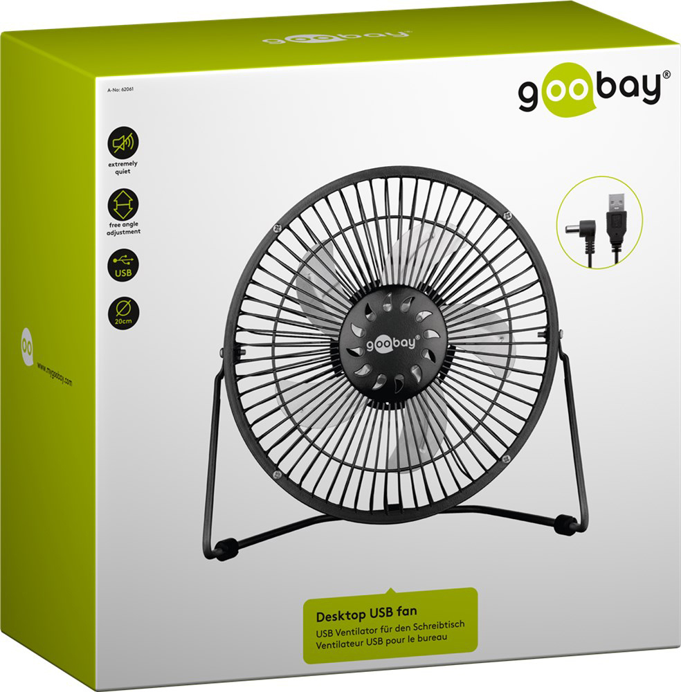 GOOBAY 62061 USB, Schwarz