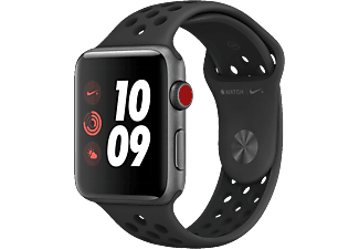 APPLE Watch Series 3 Nike+ - Montre intelligente (140-210 mm, élastomère fluoré haute puissance, Noir)