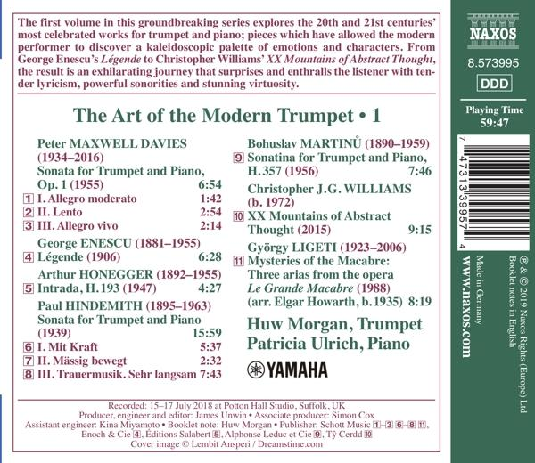 Die Rückseite einer CD-Hülle mit Text, einer Liste von Musikstücken und Credits.
