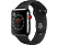 APPLE Watch Series 3 - Montre intelligente (140 - 210 mm, élastomère fluoré haute puissance, Noir space avec bracelet de sport en noir)