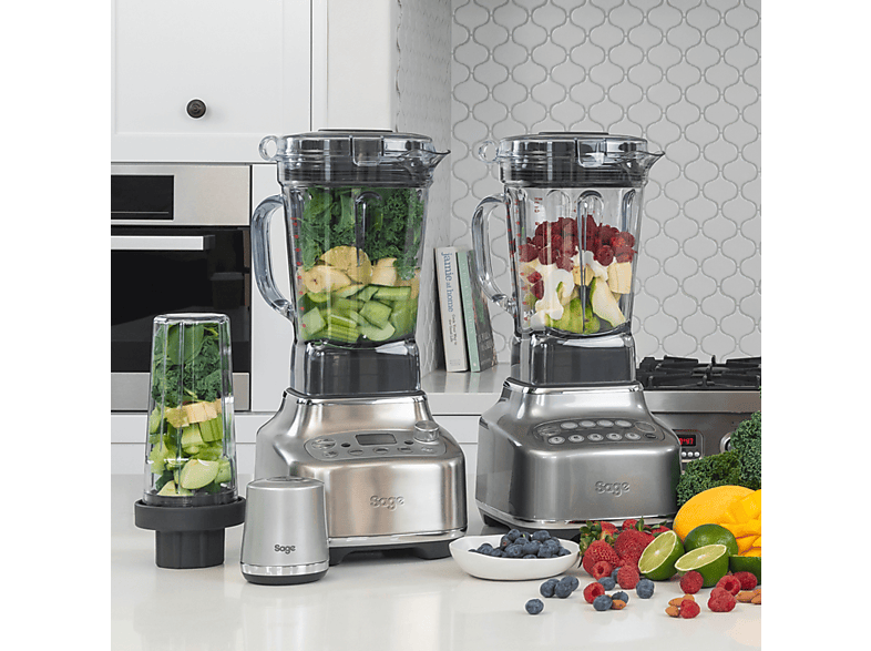 SAGE Standmixer - the Super Q Edelstahl Hochleistungsmixer Silber (2400 Watt, 2 l)