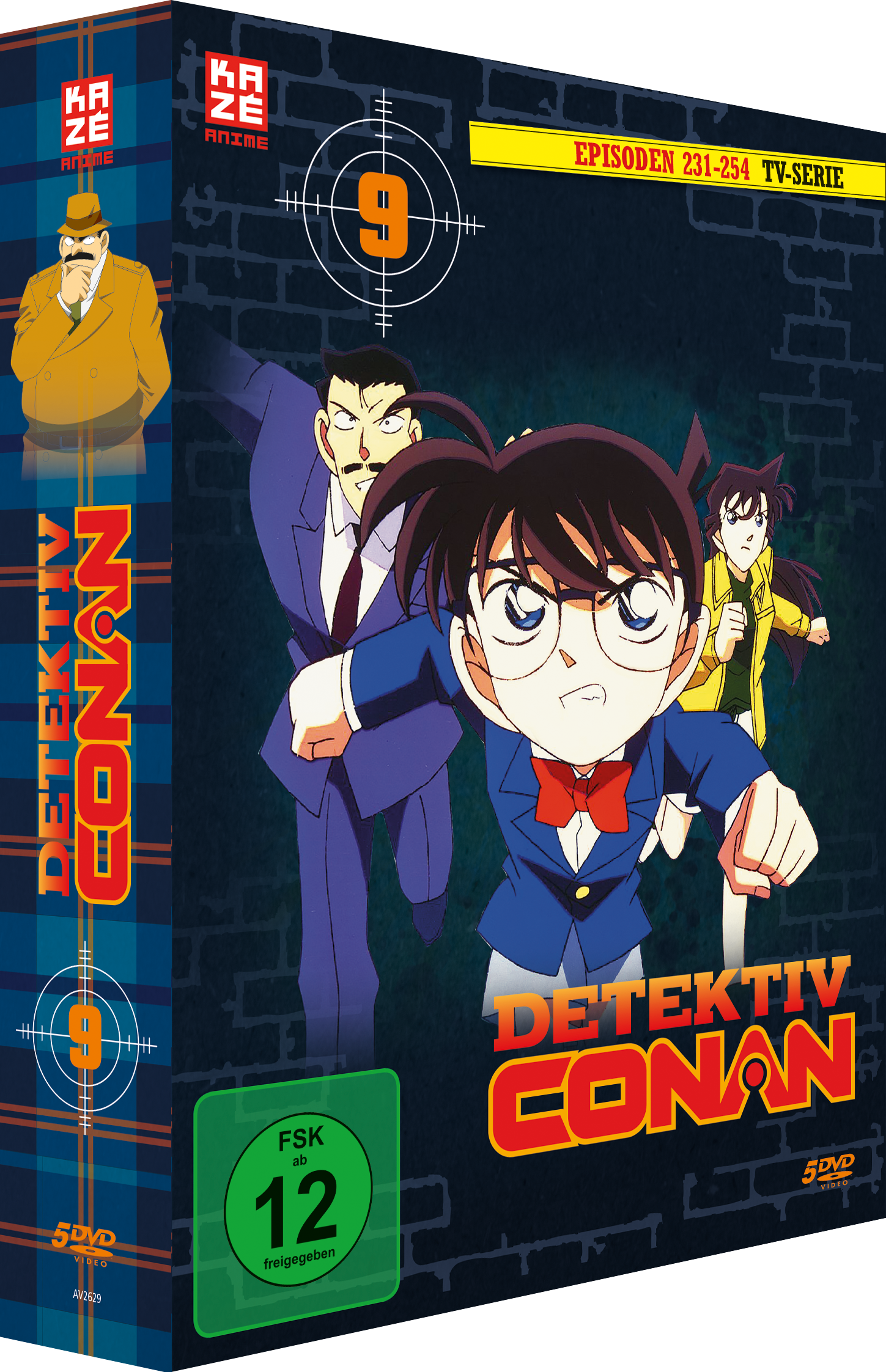 DVD-Box-Set von 'Detektiv Conan' mit Cartoon-Figuren auf der Vorderseite und Text auf Deutsch.
