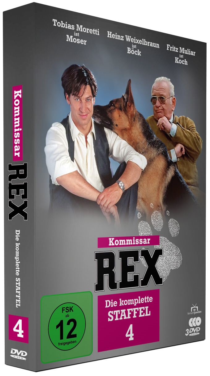 Kommissar Rex DVD-Box-Set mit Schauspielern auf dem Cover.