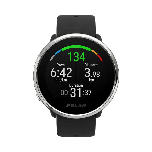 Reloj deportivo - Polar Ignite, Negro, M/L, GPS, 17h, Táctil, WR30