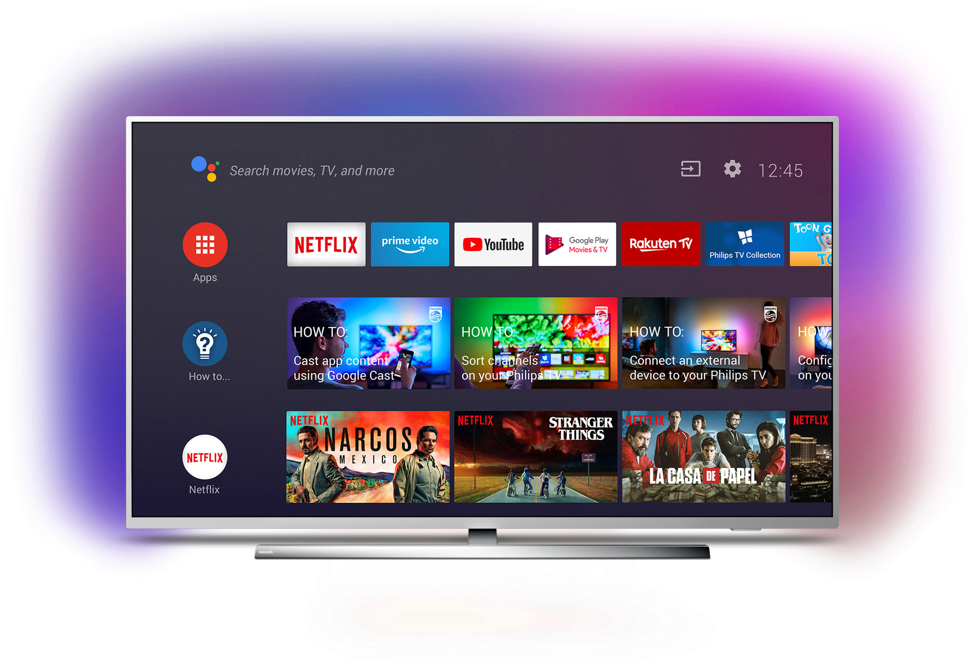 PHILIPS 55 PUS 7354/12 LED TV (Flat, 55 Zoll / 139 cm, UHD 4K, SMART TV, Ambilight, Android™ 9.0 (P))