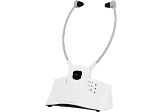 TECHNISAT StereoMan ISI 2 - Casque sans fil avec station de charge (In-ear, Blanc)