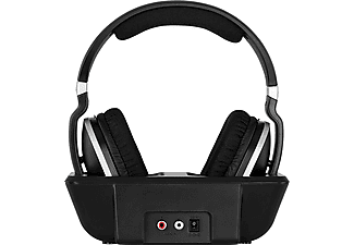 TECHNISAT StereoMan 2 - Casque sans fil avec station de charge (Over-ear, Noir/Argent)