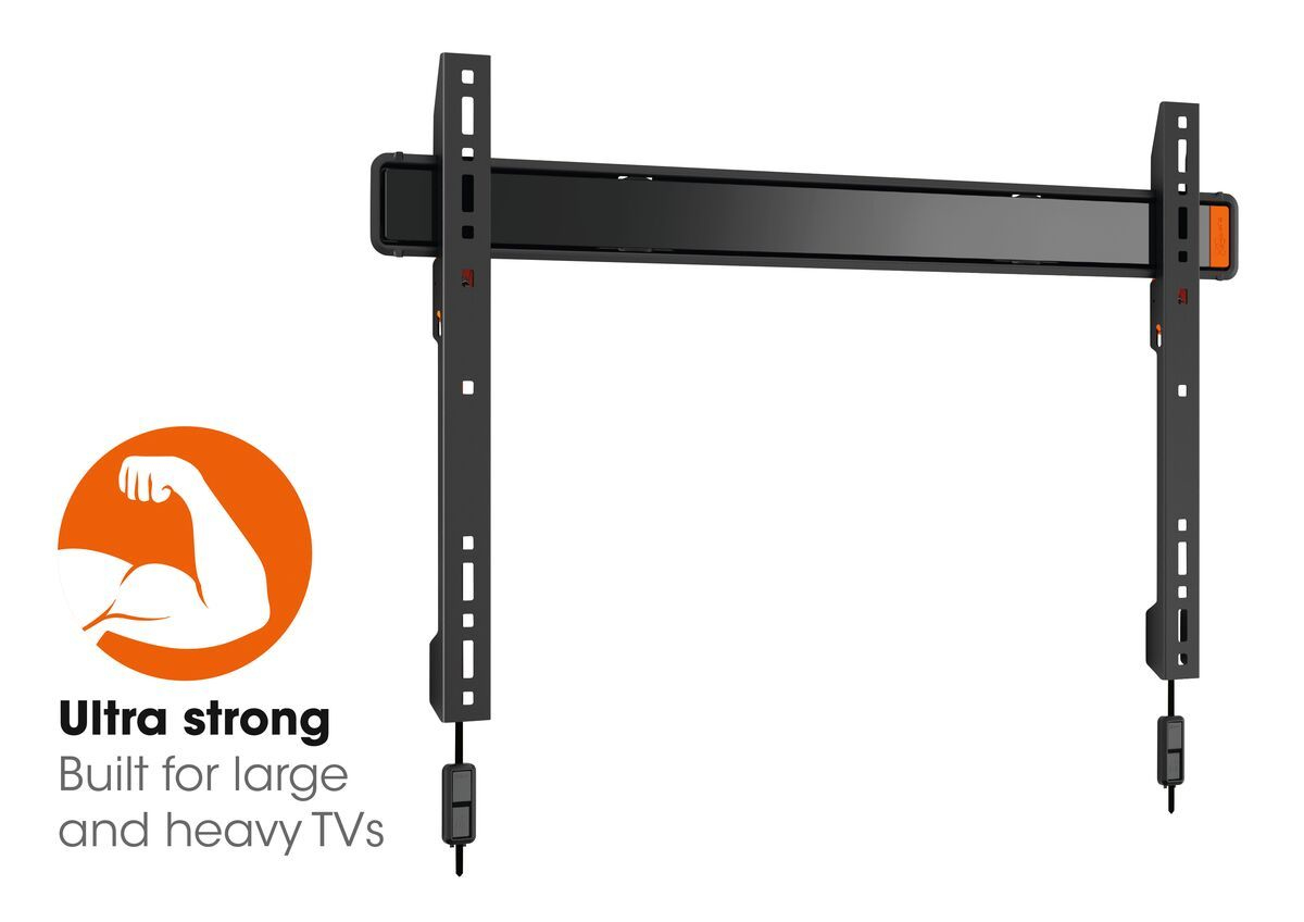 VOGEL´S Vogel's WALL 3305 TV-Wandhalterung für 102-203 cm (40-80 Zoll) Fernseher, starr, max. 80 kg, Wandhalterung, max. 100 Zoll, Starr, Schwarz