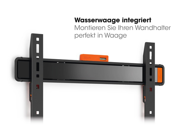 VOGEL´S Vogel's WALL 3305 TV-Wandhalterung für 102-203 cm (40-80 Zoll) Fernseher, starr, max. 80 kg, Wandhalterung, max. 100 Zoll, Starr, Schwarz