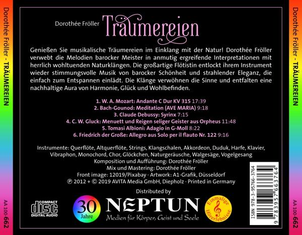 CD-Cover mit Text und einem Bild einer Frau, Details zum Musikalbum.