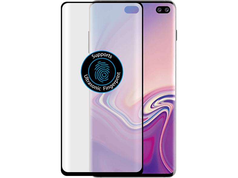 AZURI Schermbescherming Tempered Glass curved Galaxy S10 Plus (AZDUOSPCURVSAG975)