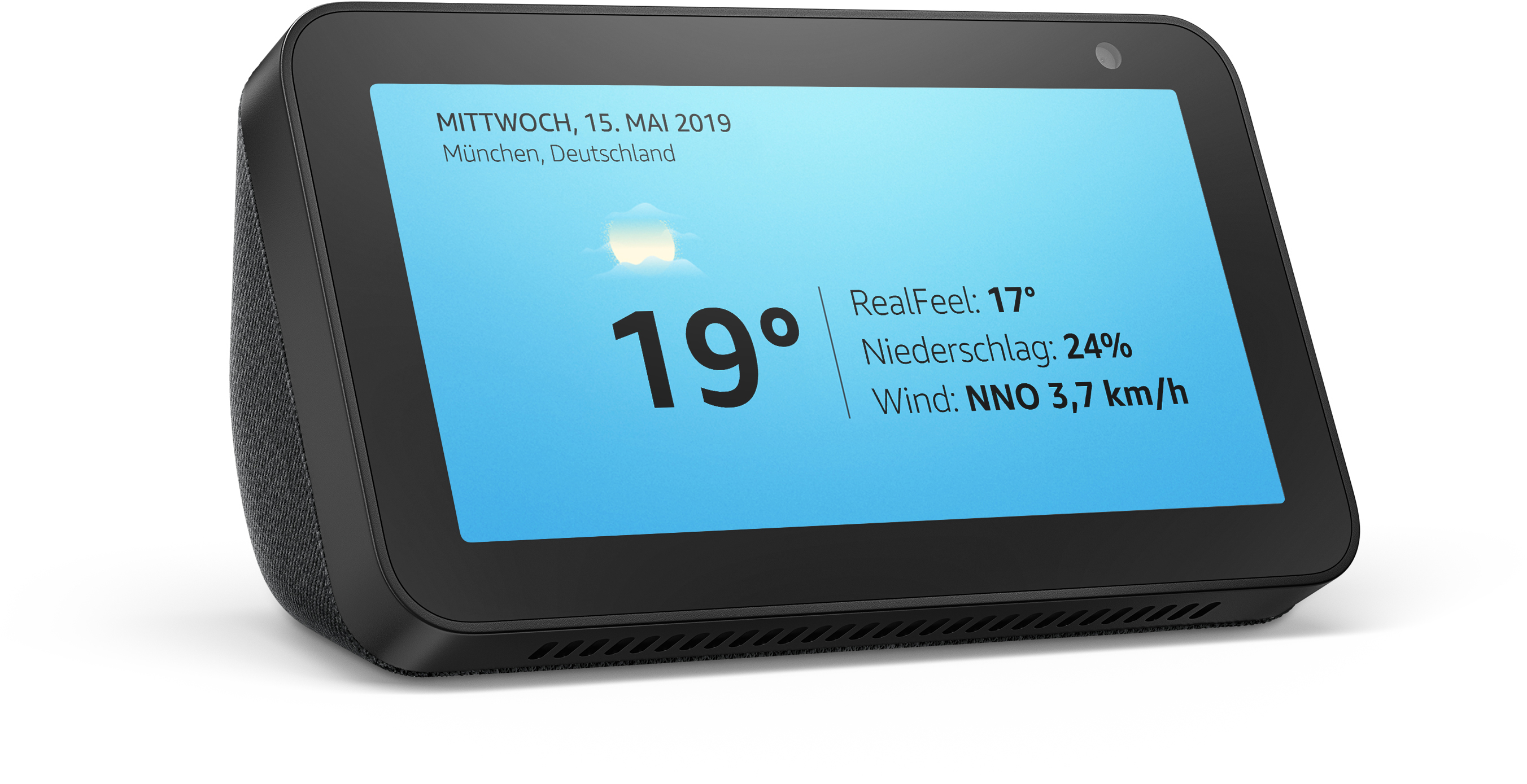 AMAZON Echo Show 5 Smart Speaker, Schwarz/Anthrazit