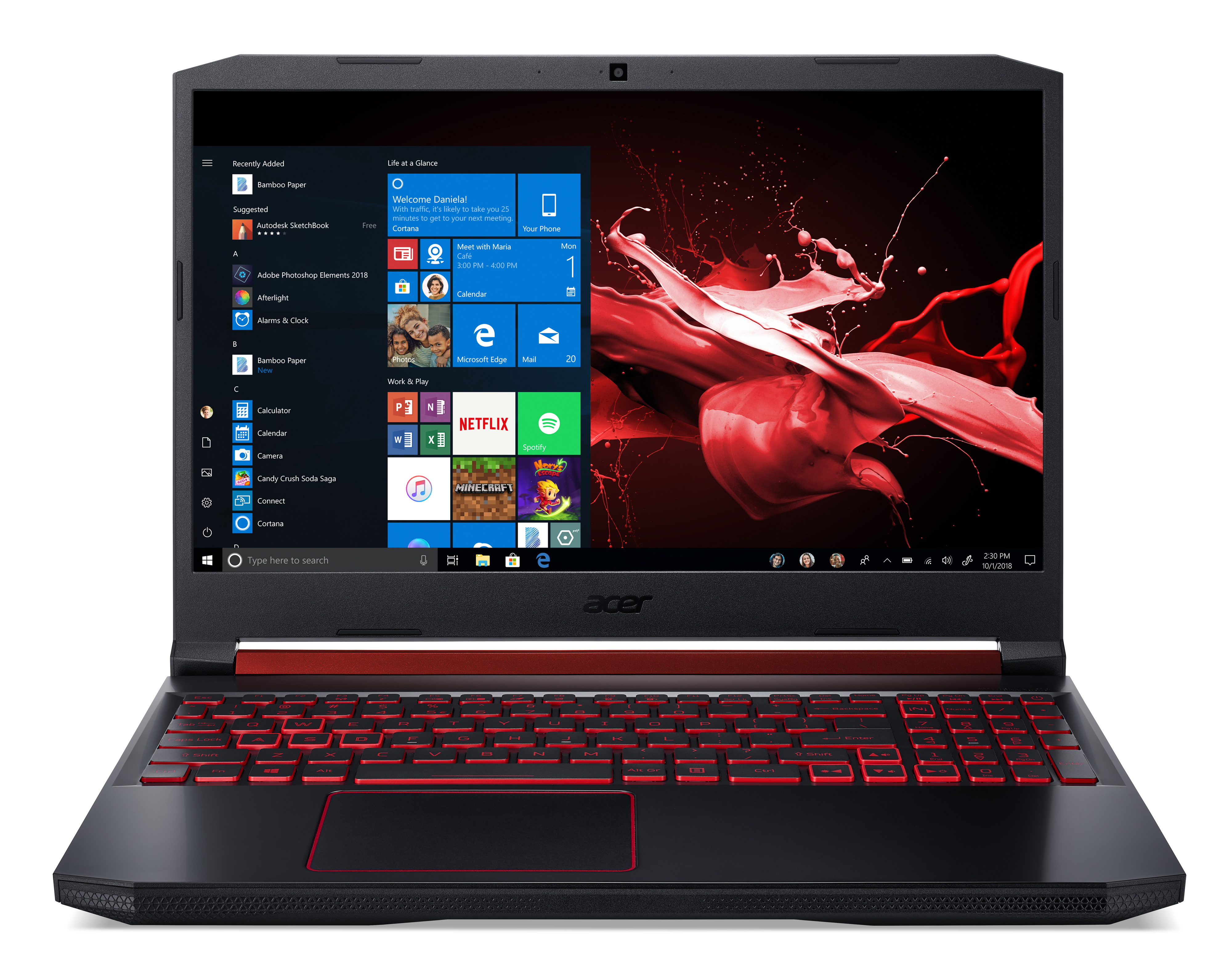 ACER Nitro 5 (AN515-54-56R0) - 15,6 Zoll - Intel® Core™ i5 i5-9300H - 8 GB - 256 GB - NVIDIA GeForce® GTX 1650 - Windows 10 Home (64 Bit)
