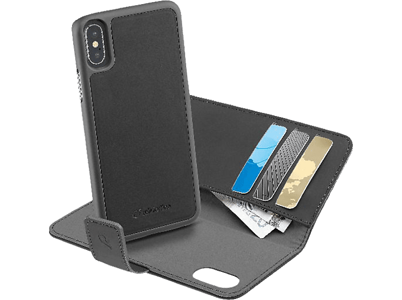 CELLULARLINE Flipcover iPhone X Zwart (COMBOIPH8K)