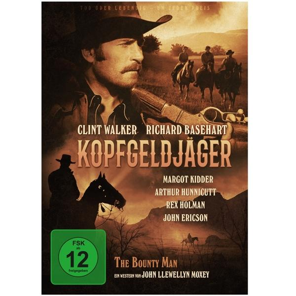 Filmposter: Ein Western-Filmposter mit Schauspielern und Titel 'Kopfgeldaeger'.