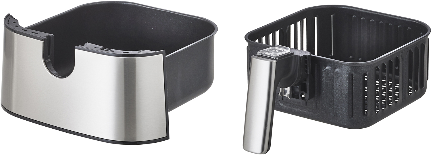 INVENTUM  GF350HLD XL - Heteluchtfriteuse - Zilver - 3,5 l - 1500 W - Aantal frituurmanden: 1