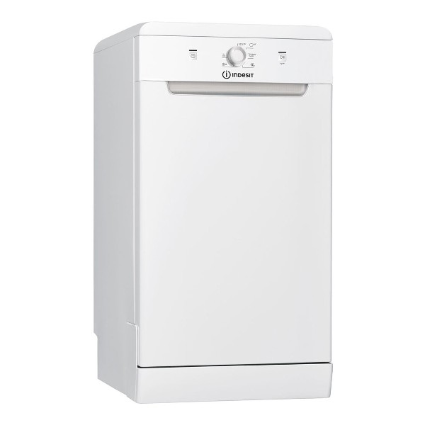 Lavavajillas - Indesit DSFE 1B10, 10 cubiertos, 6 programas, 45 cm, 51 dB, Blanco