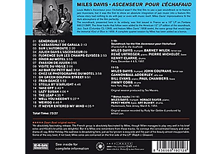 Miles Davis - Ascenseur Pour L'Echafaud  - (CD)