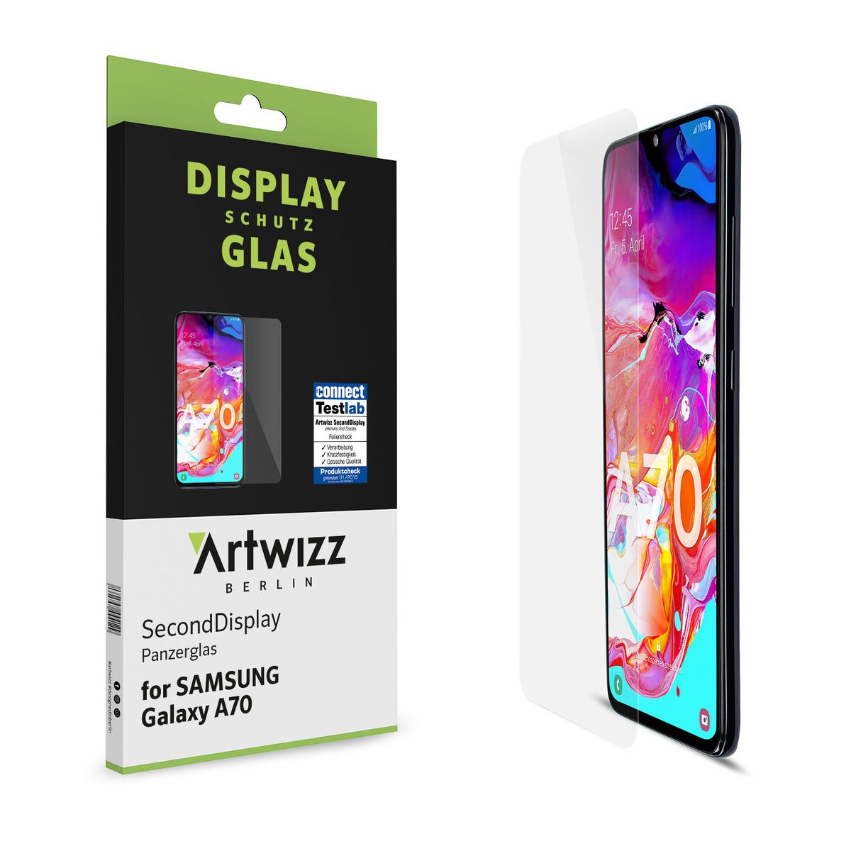 K50S) ARTWIZZ (für Samsung, SecondDisplay A70, LG Galaxy Displayschutz