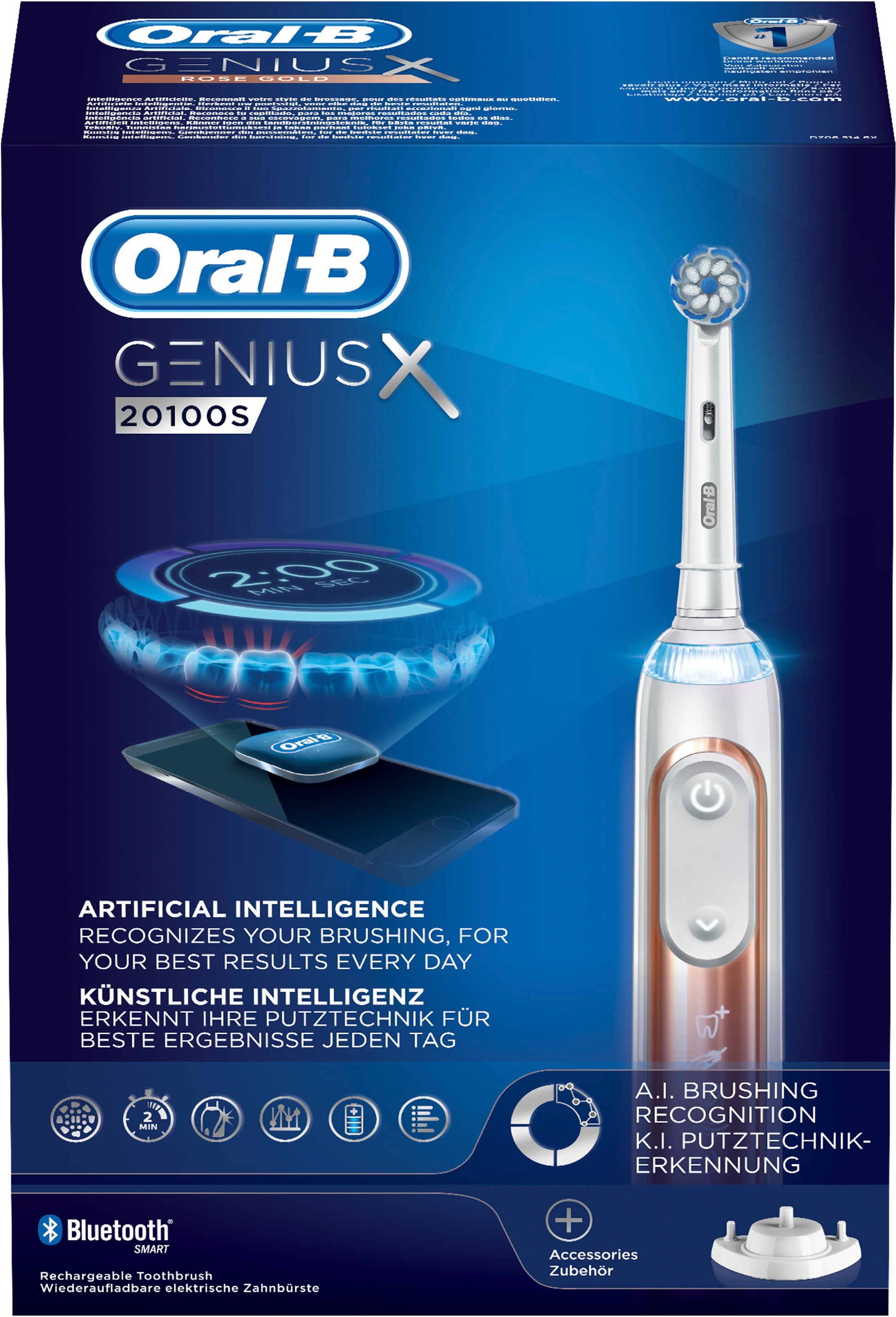 ORAL-B GeniusX S  - Elektrische Zahnbürste (Rosegold)