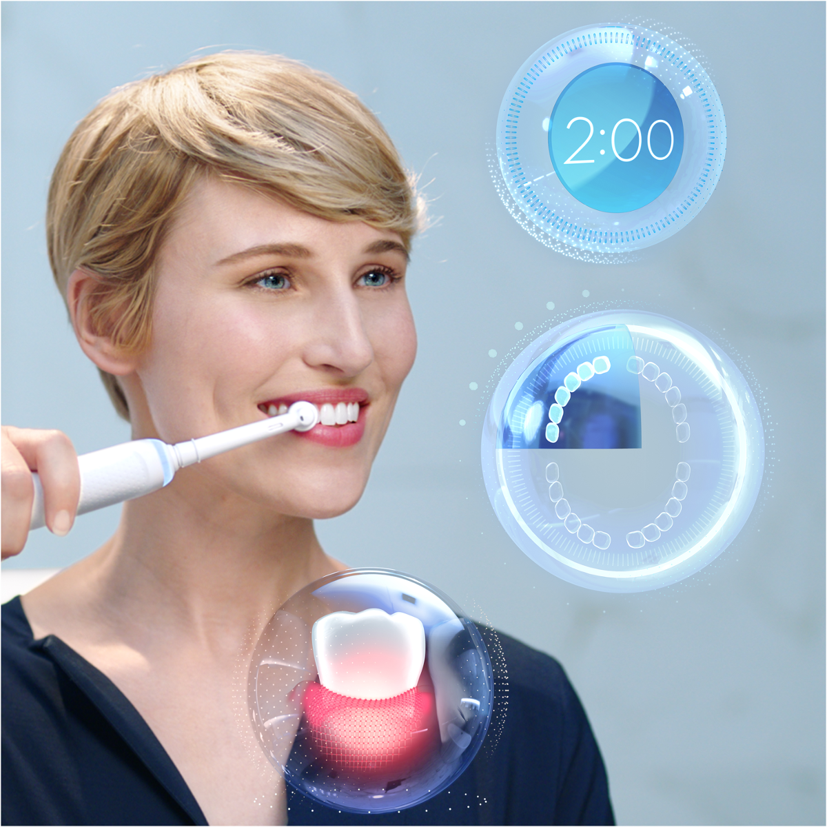 ORAL-B GeniusX S  - Elektrische Zahnbürste (Rosegold)