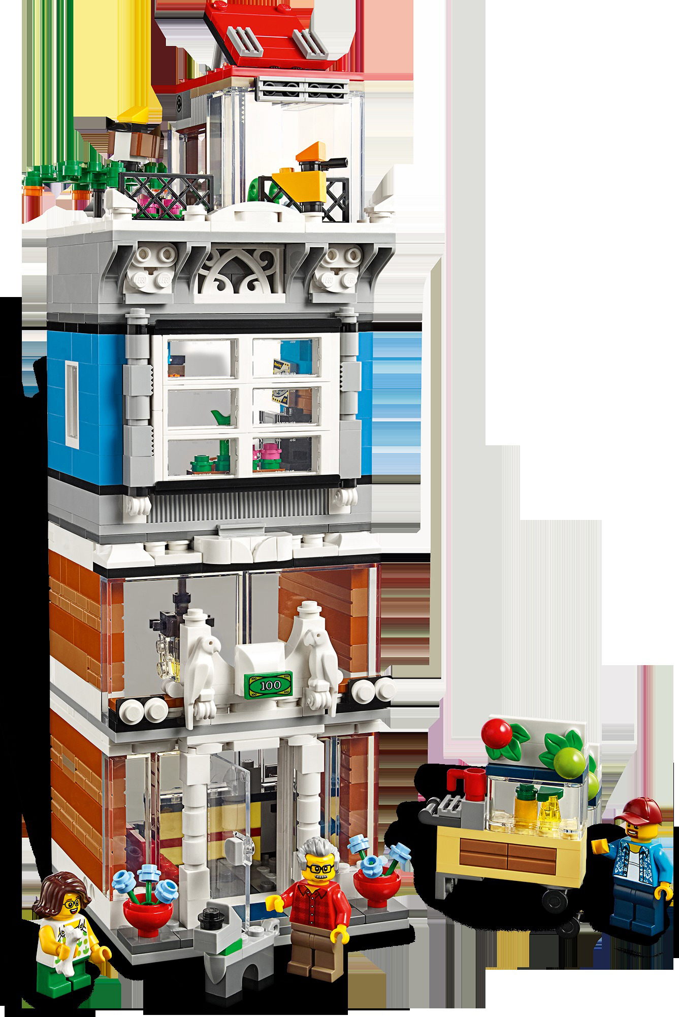 LEGO 31097 Stadthaus mit Zoohandlung & Café Bausatz, Mehrfarbig