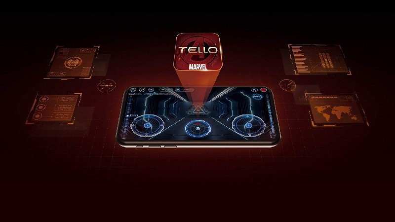 Dron - DJI Tello Iron Man Edition, Vídeo 720p, Foto 5 MP, Autonomía 13 minutos, Distancia 100 m