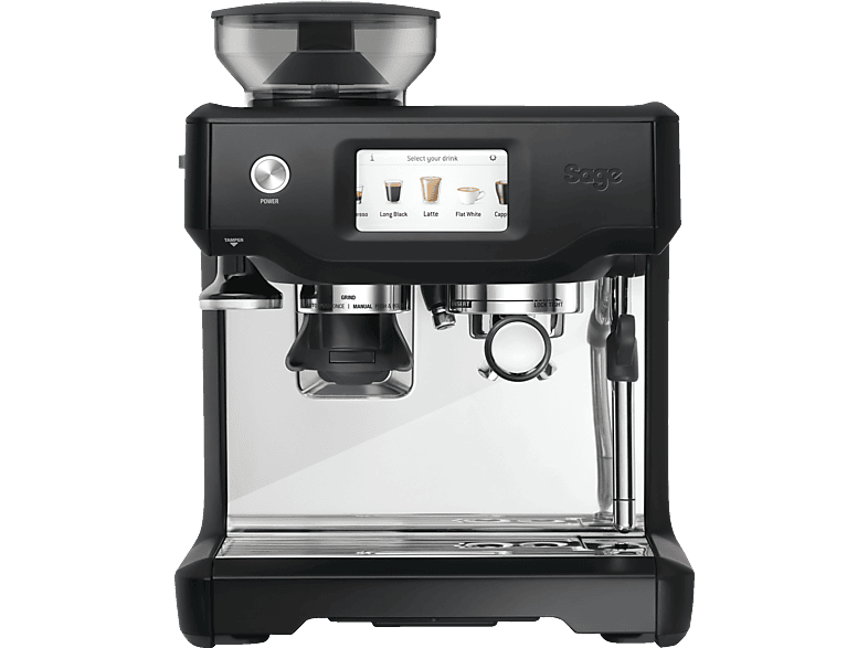 SAGE SES880BTR4EEU1 the Touch Matt Schwarz Espressomaschine Barista