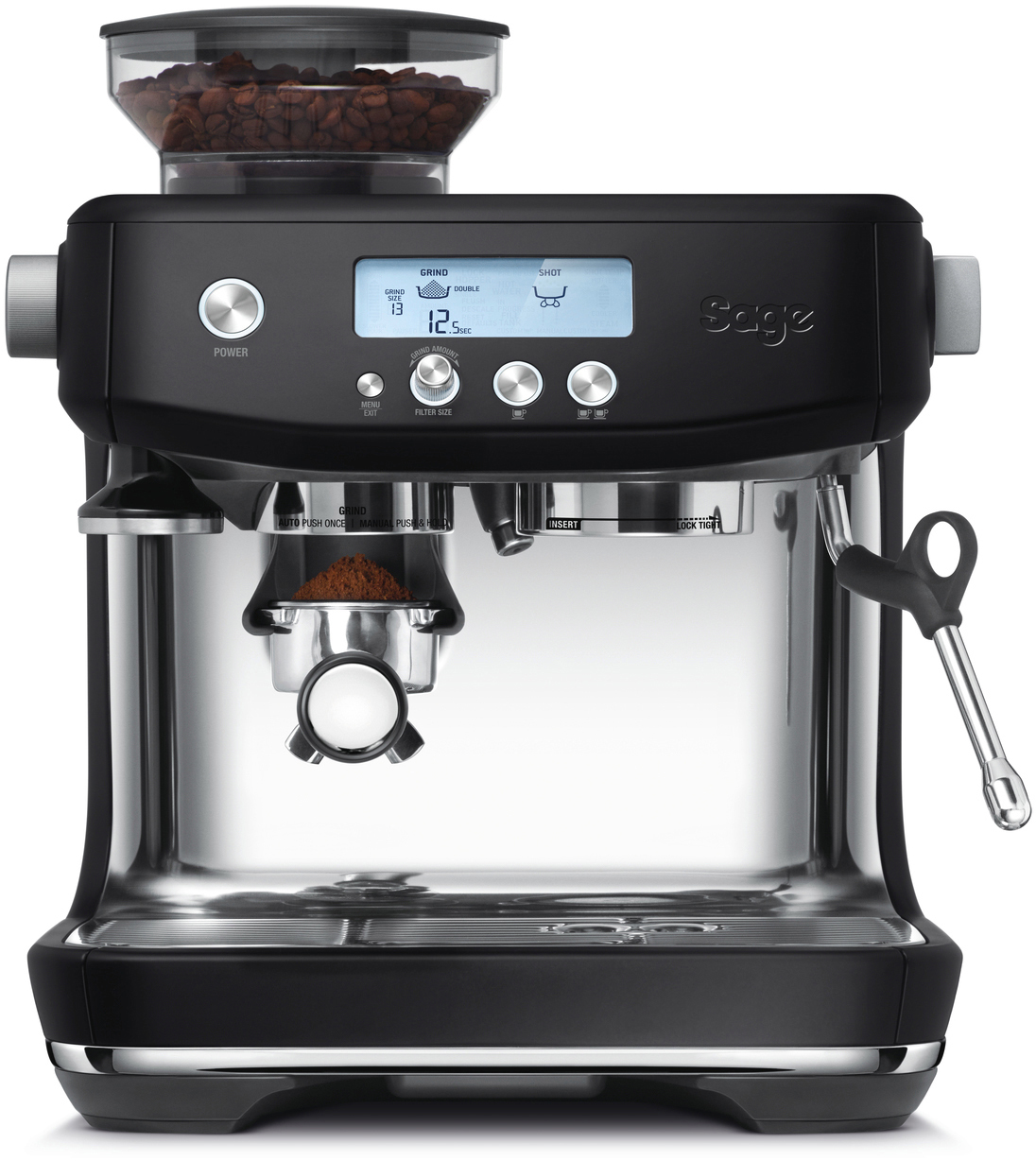 SAGE SES878BTR4EEU1 the Barista Pro Espressomaschine Matt Schwarz