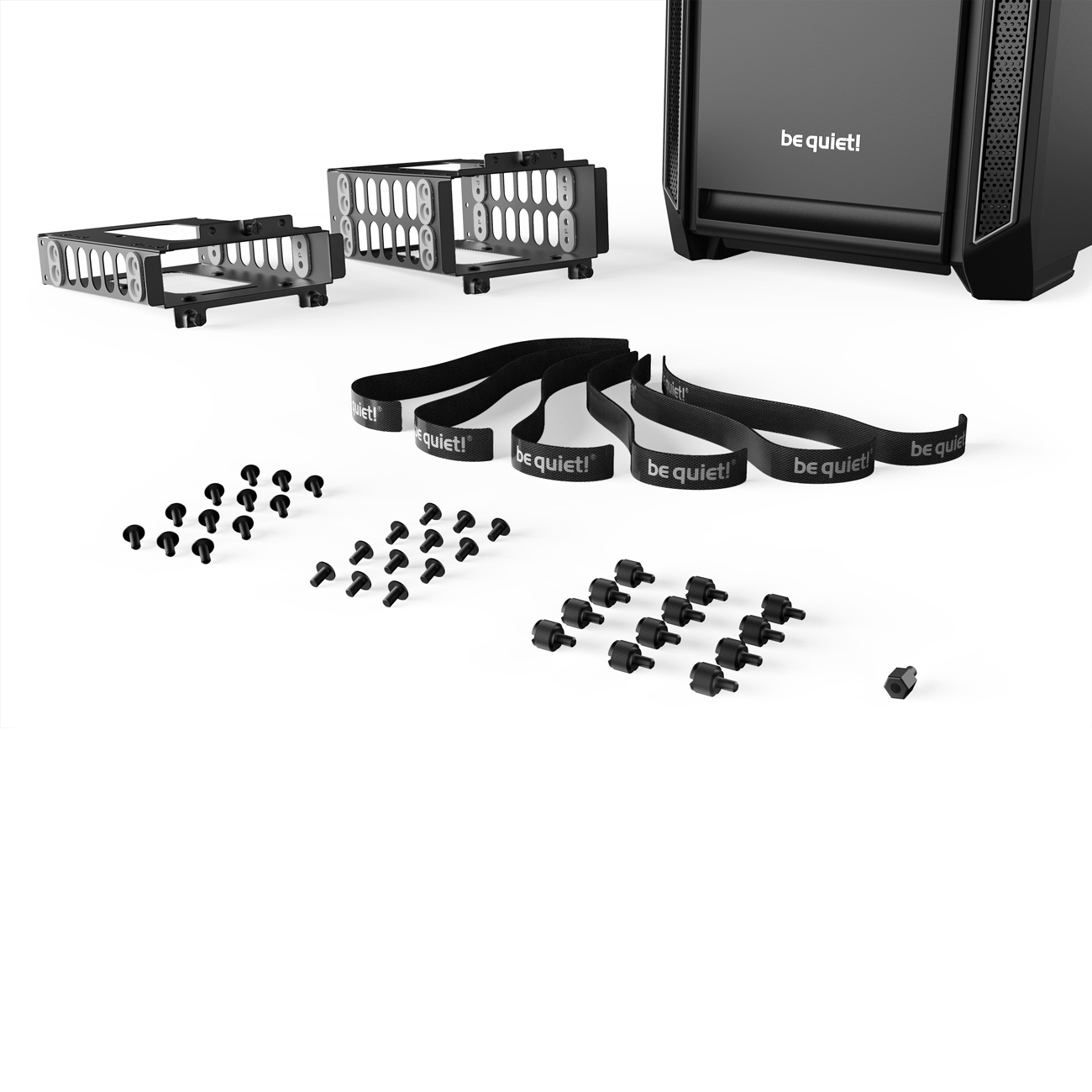 BE QUIET! BG027 Silent Base 601 PC-Gehäuse, Schwarz/Silber
