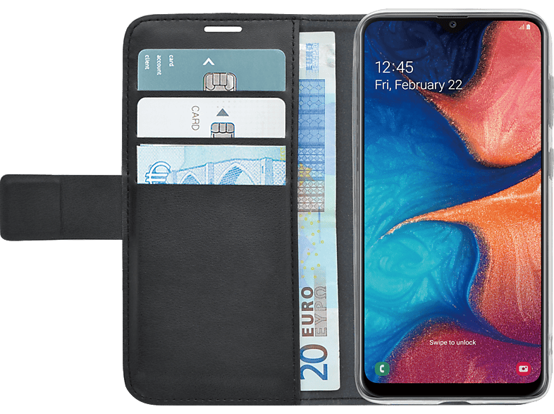 AZURI Cover Walletcase Samsung A50 (AZWALCLRSAA505-BLK)