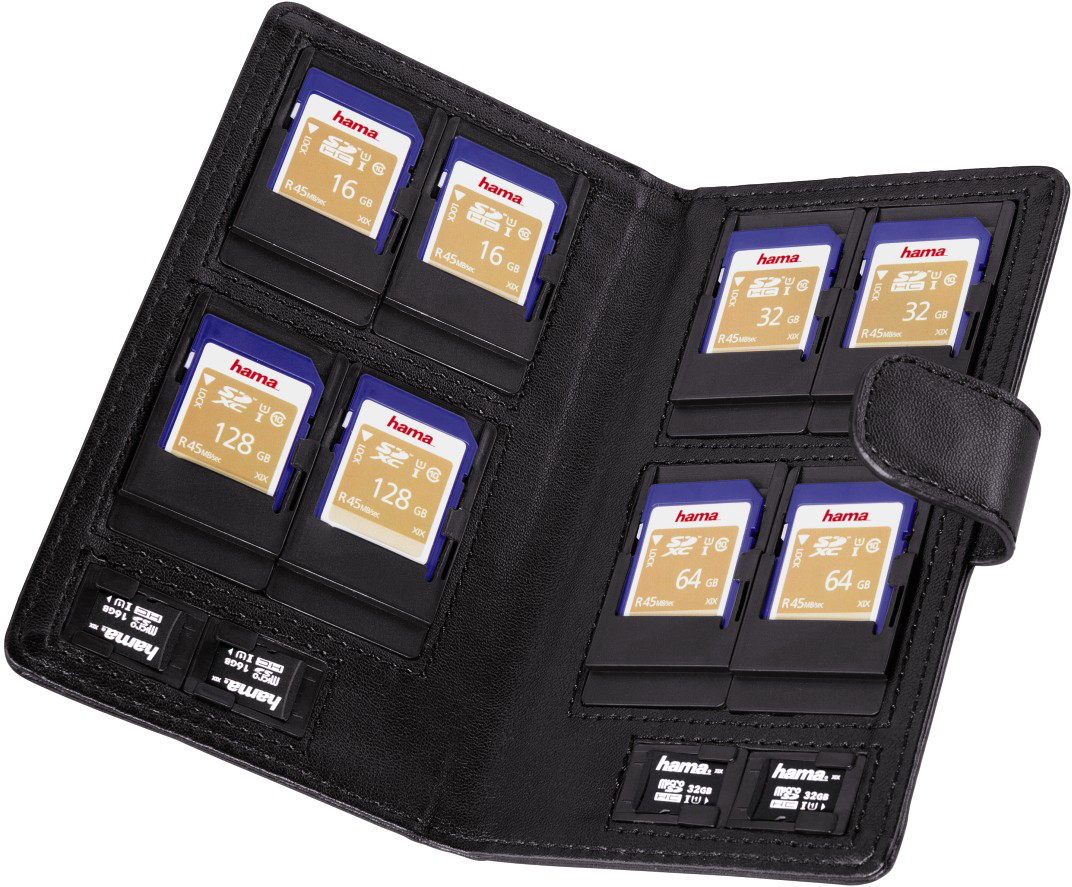 HAMA Vegas - Tasche für Speicherkarten (Schwarz)