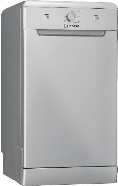 Lavavajillas - Indesit DSFE 1B10 S , Independiente, 10 cubiertos, 6 programas, 45 cm, 51 dB, Inox