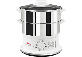 TEFAL VC1451 - Dampfgarer (Edelstahl/Weiss)