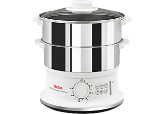 TEFAL VC1451 – Dampfgarer (Edelstahl/Weiss)