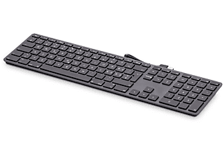 LMP USB-Tastatur KB-1243 - Tastatur (Schwarz / Silber)