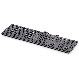 LMP USB-Tastatur KB-1243 - Tastatur (Schwarz / Silber)