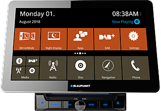 BLAUPUNKT ROME 990 DAB - Multimedia-Player (2 DIN (Doppel-DIN), Schwarz)