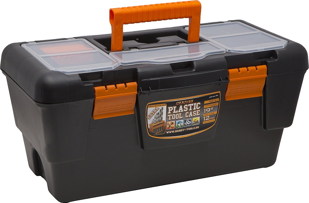 HANDY 10912 Műanyag szerszámtartó táska dupla csattal - 19