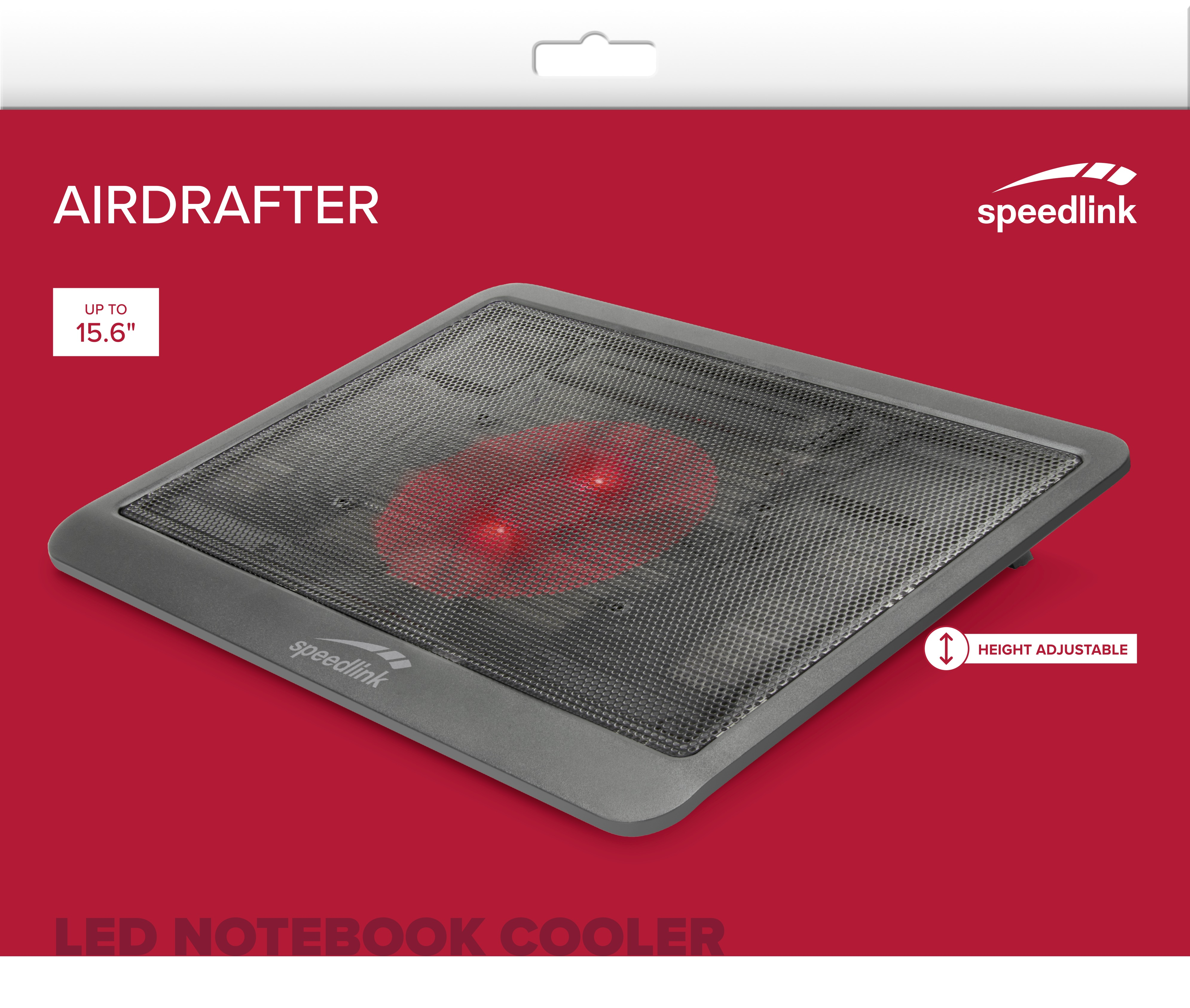SPEEDLINK Airdrafter, Schwarz mit roter Beleuchtung