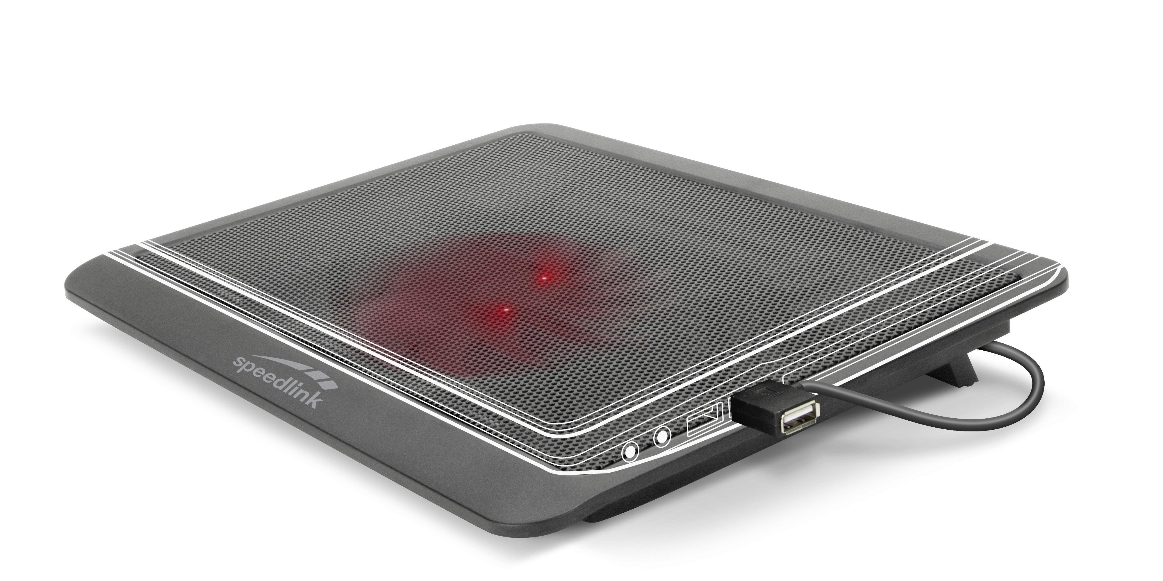 SPEEDLINK Airdrafter, Schwarz mit roter Beleuchtung