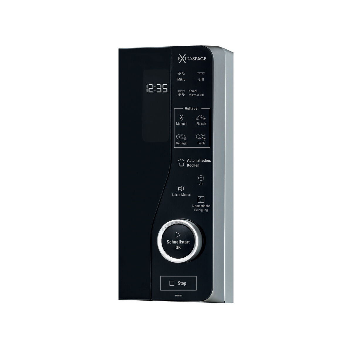 BAUKNECHT MW 421 SL - Micro-ondes avec grill (Argent)