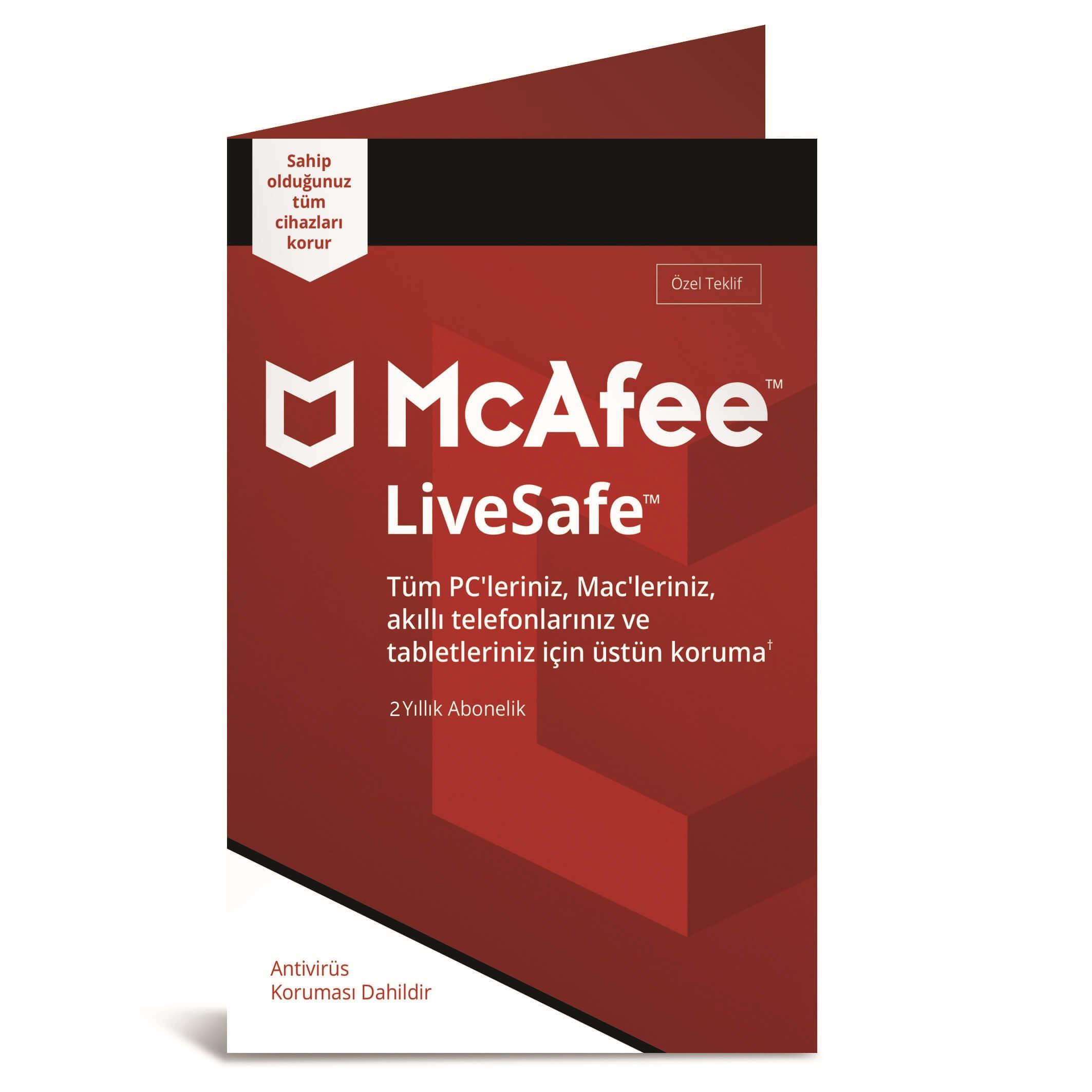 MCAFEE(UE) Livesafe 2 Yıl Antivirüs Programı 