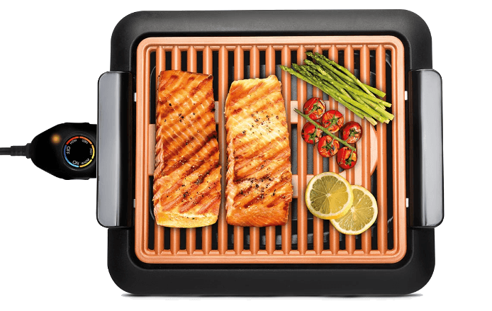 MEDIA SHOP Elektrogrill Livington Smokeless Grill M17314 Elektrogrill, Schwarz 