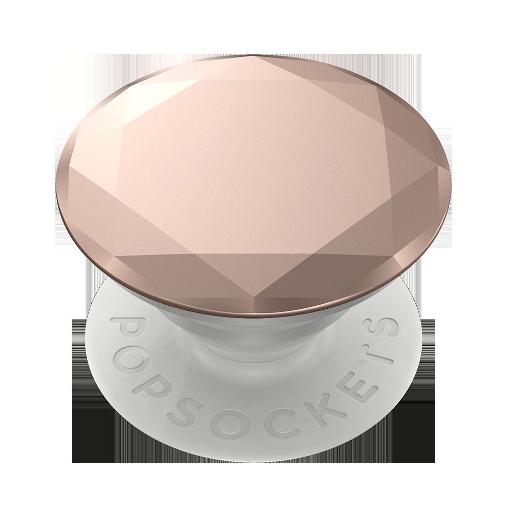 POPSOCKETS Rosé Handyhalterung, ROSE METALLIC DIAMOND POPGRIP GOLD PREMIUM
